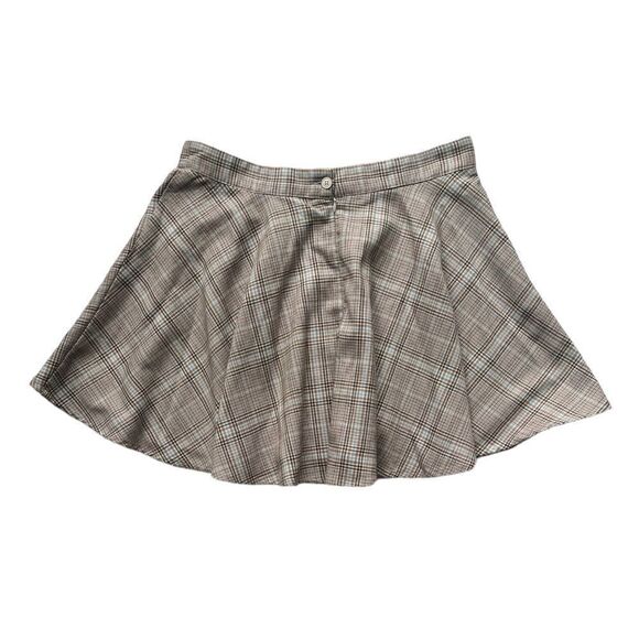 Lot of 2 Plaid Mini Y2K Aeropostale Shein Wrap and Circle skirts sz L - Picture 5 of 8